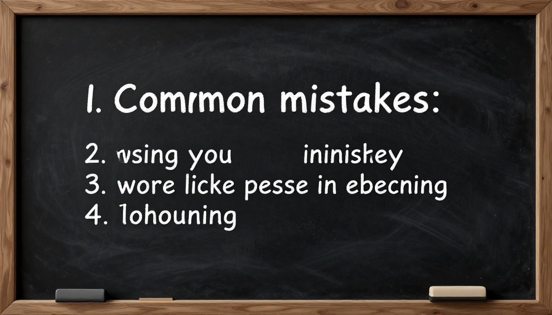 Errores comunes al usar esta expresión*