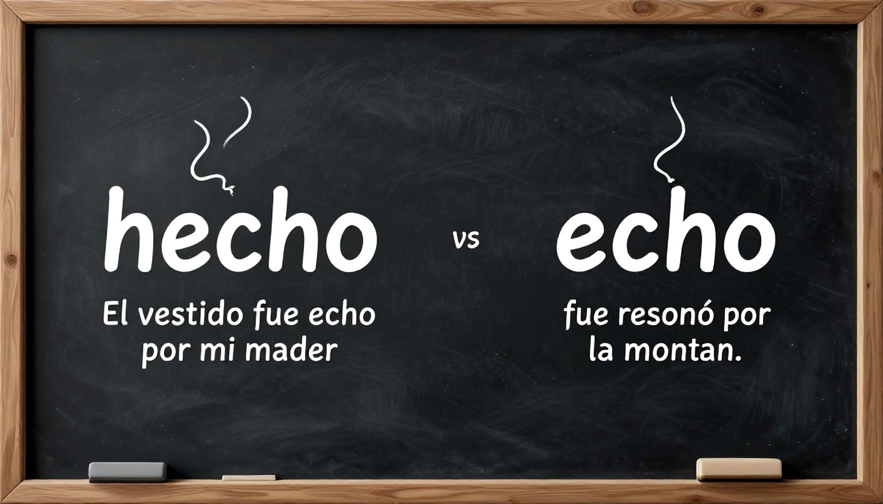 Errores comunes al usar 'hecho' y 'echo' en la escritura