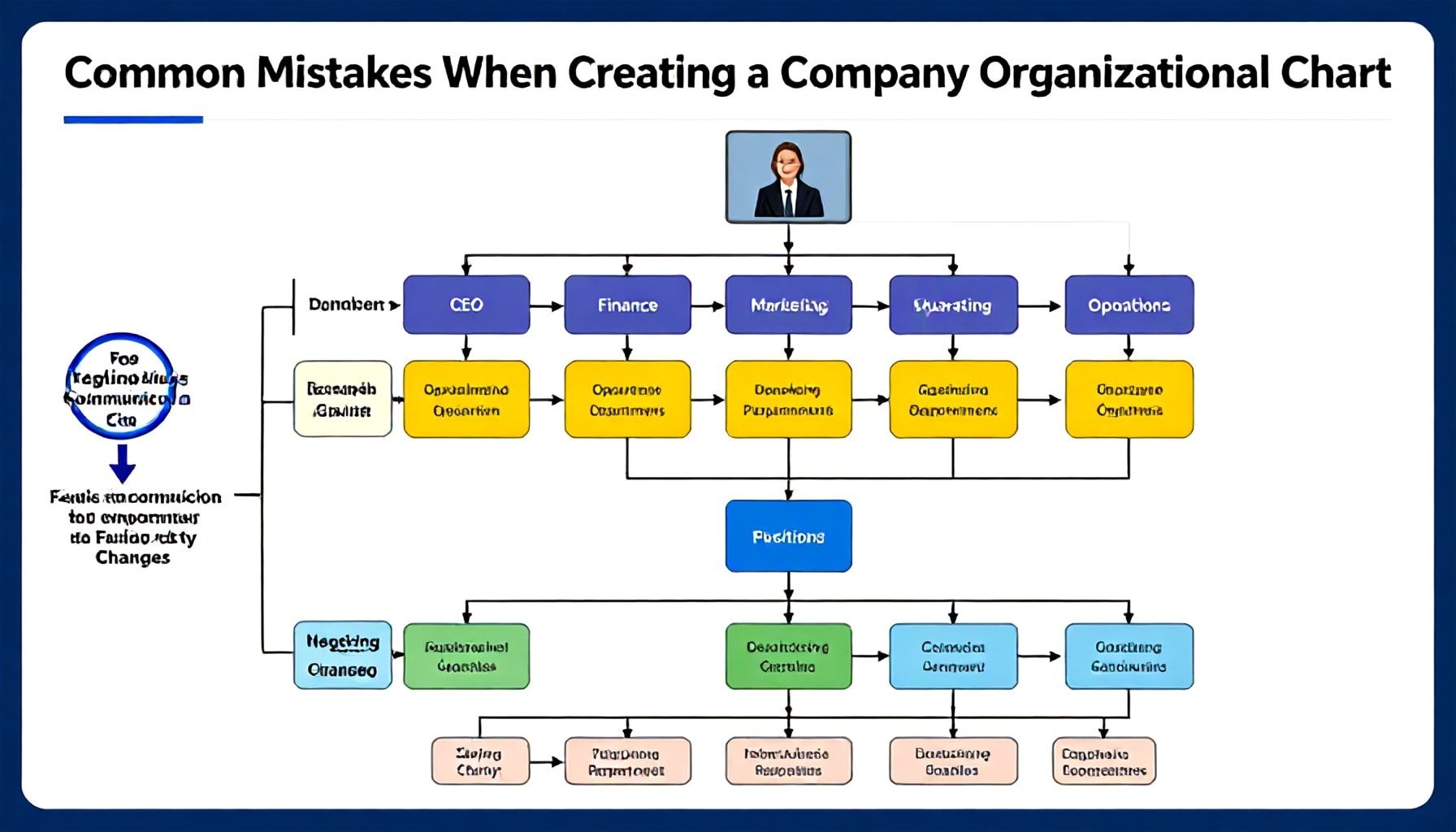 Errores frecuentes al crear un organigrama empresarial