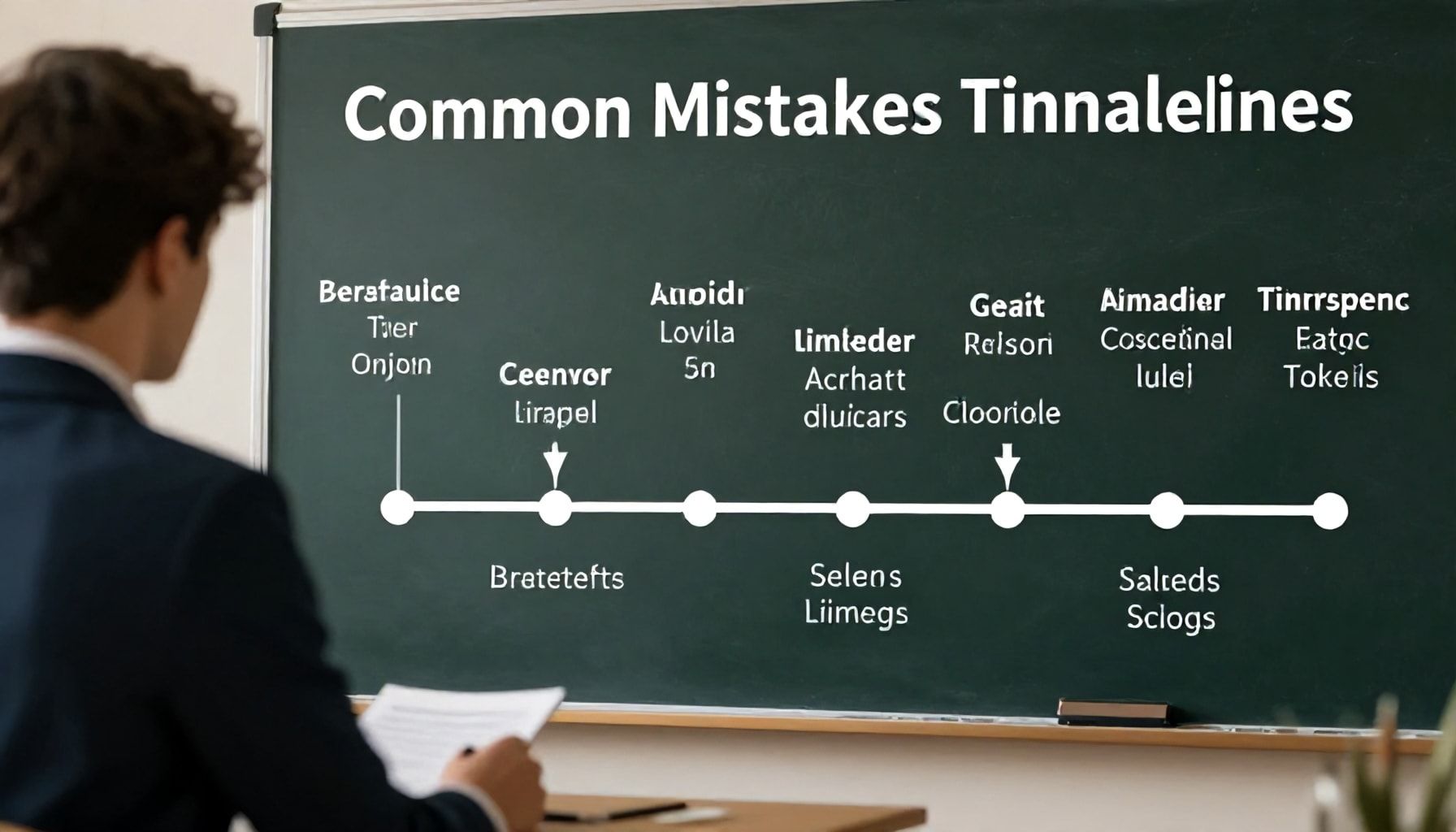 Errores frecuentes al elaborar líneas del tiempo