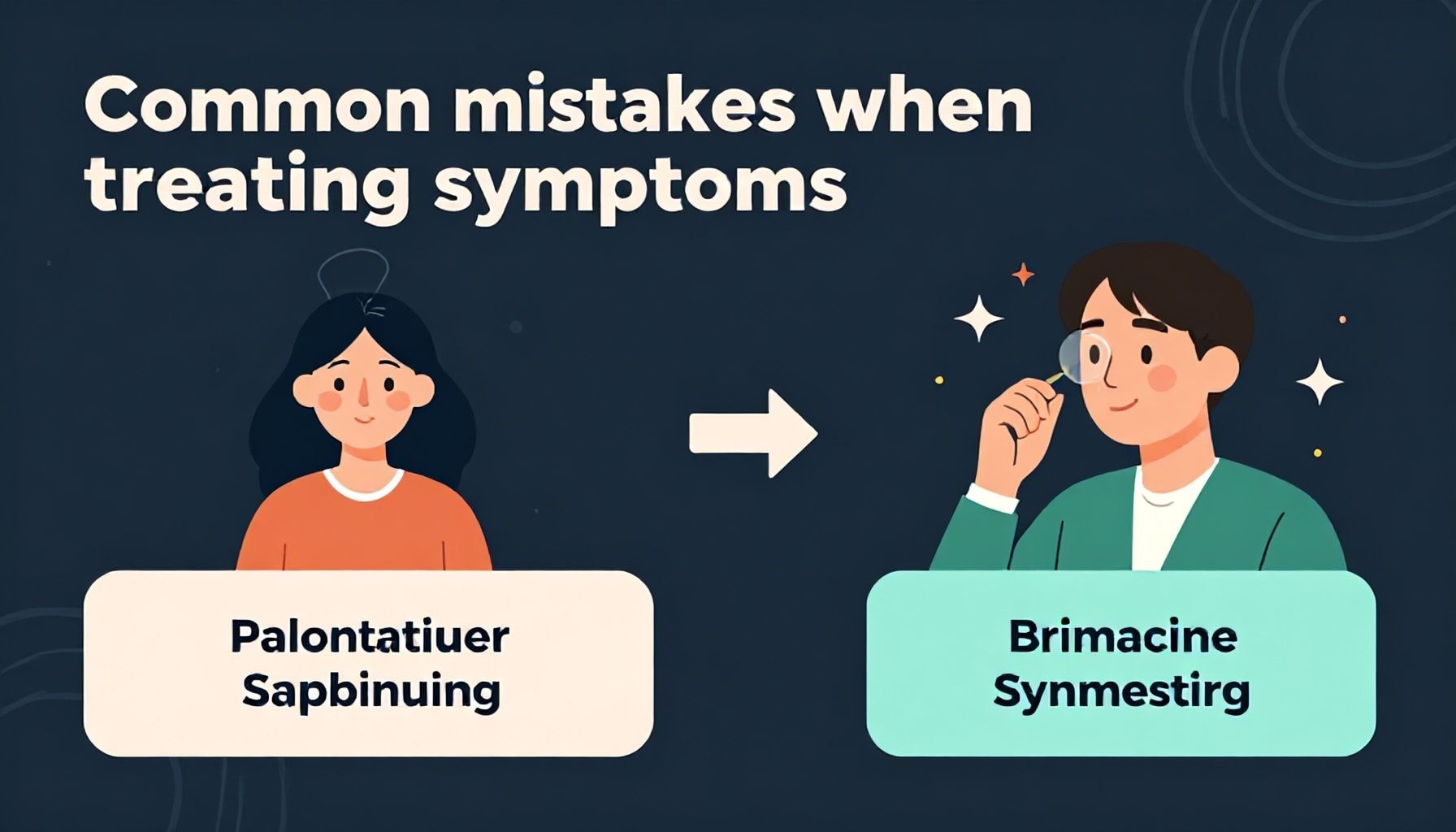 Errores frecuentes al tratar los síntomas