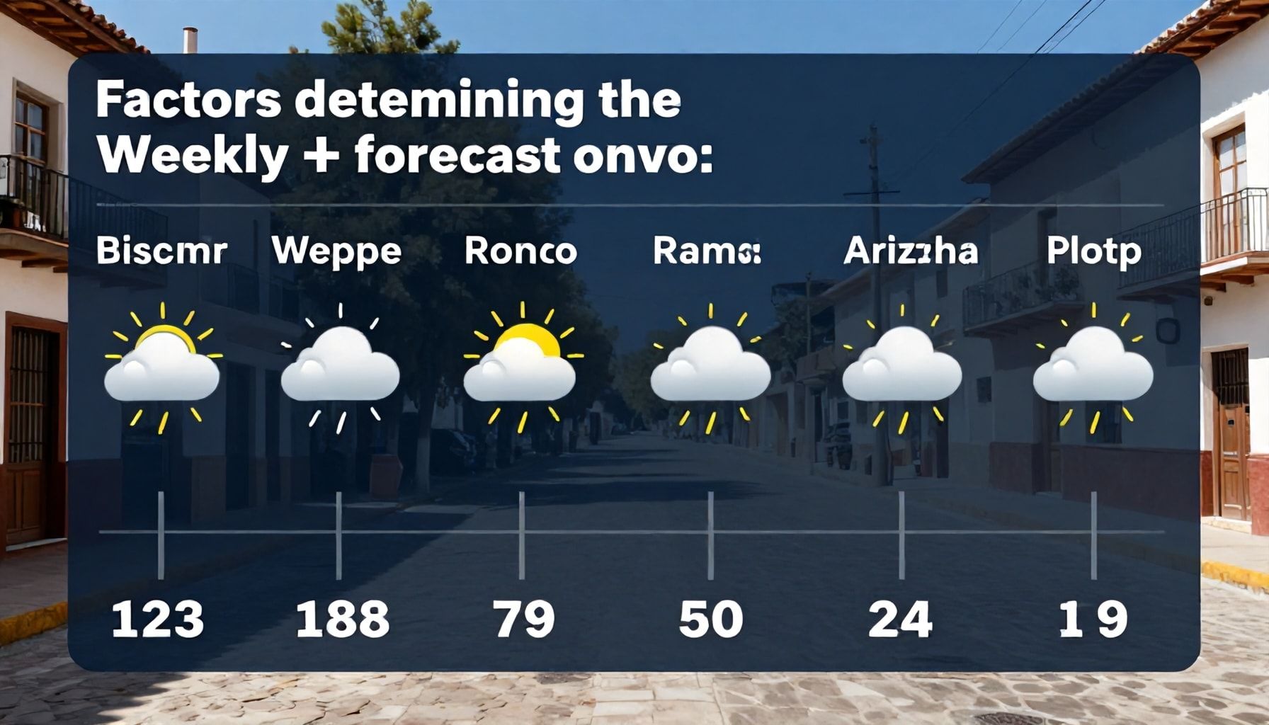 Factores que determinan el pronóstico semanal
