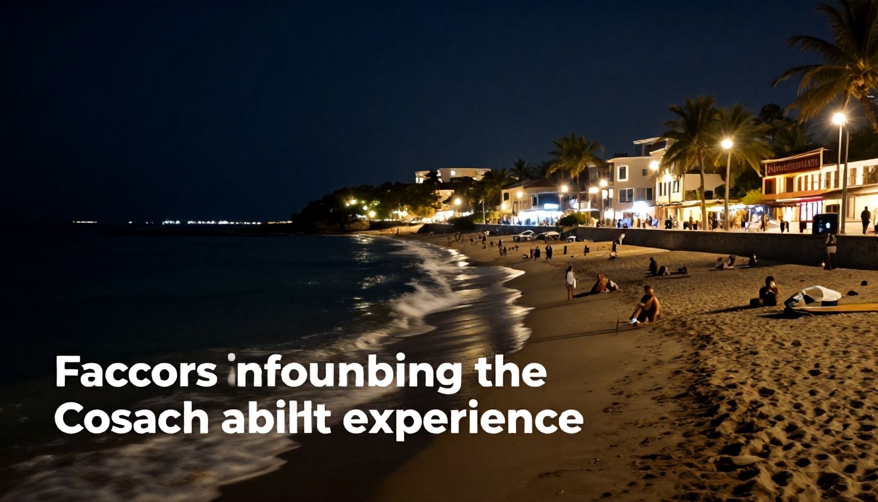 Factores que influyen en la experiencia nocturna costera