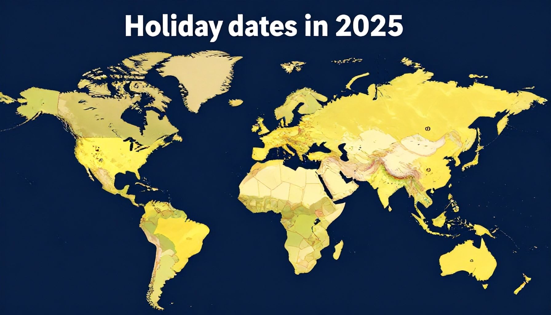 Fechas clave de vacaciones en 2025 por país