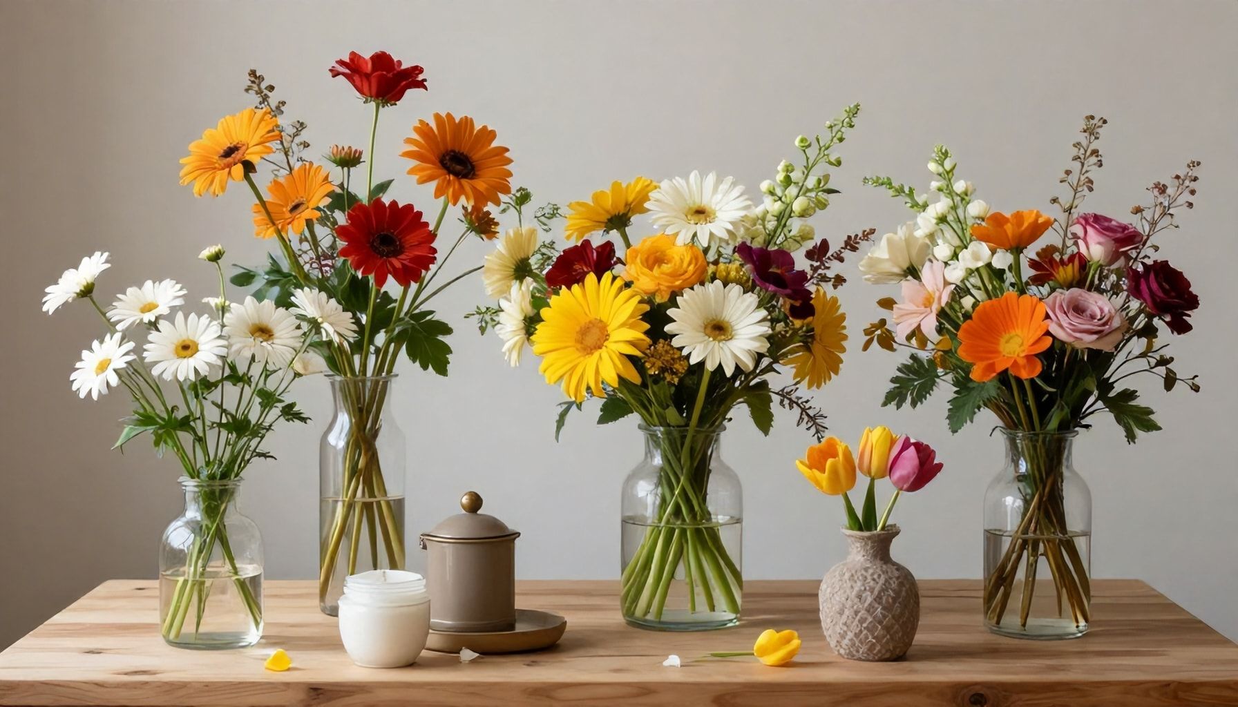Ideas innovadoras para combinar flores con otros elementos decorativos