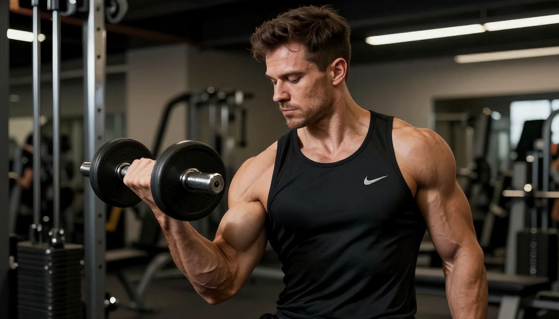 5 errores comunes al hacer curl de bíceps y cómo evitarlos 3 La postura ideal para maximizar el crecimiento muscular