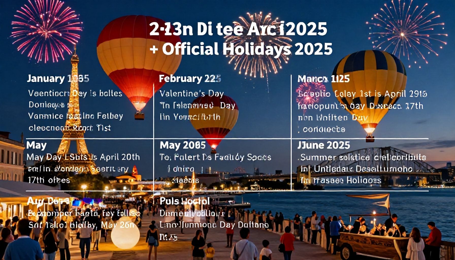 Las fechas clave de 2025 para planificar tus vacaciones