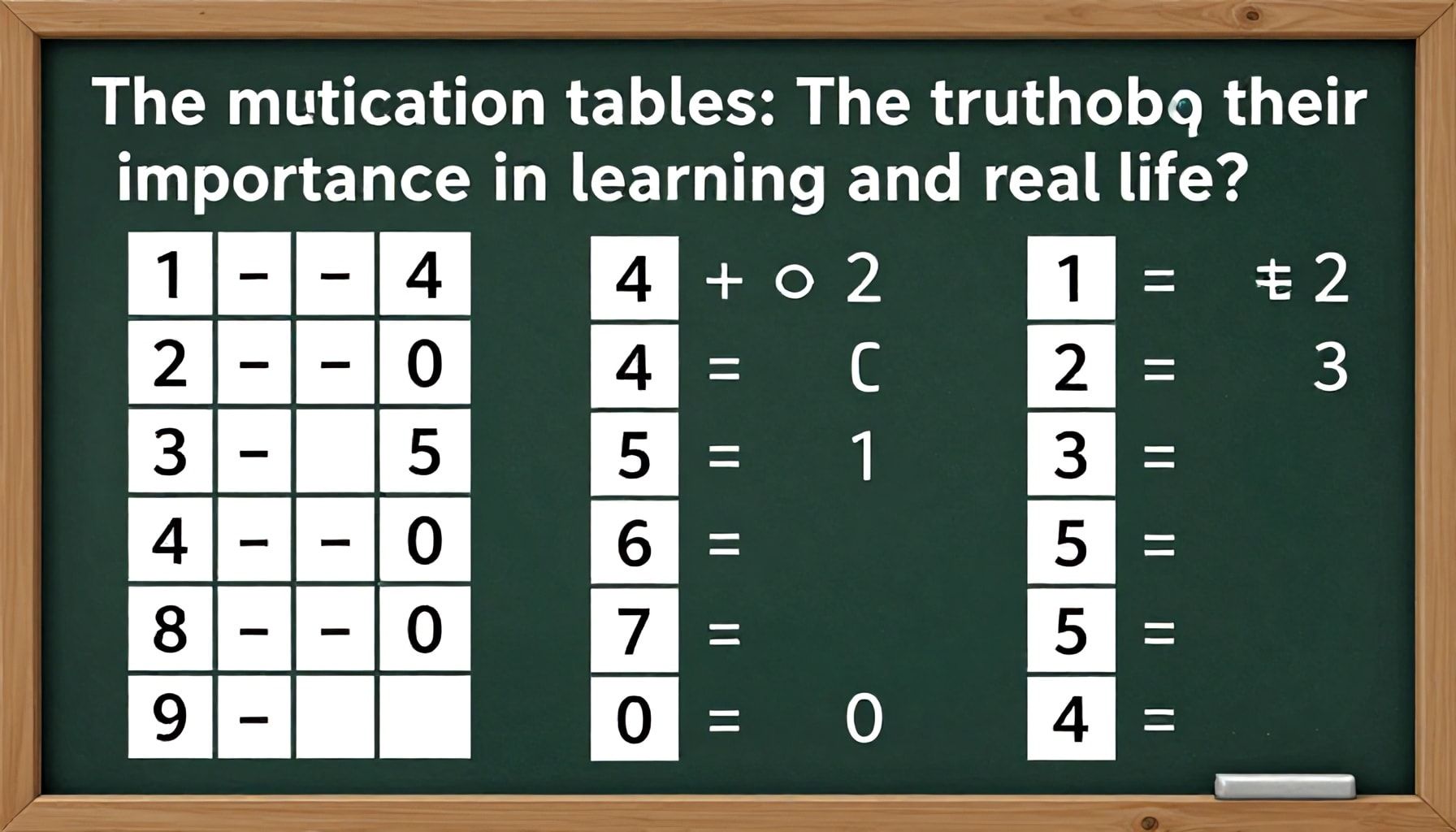 Las tablas de multiplicar: ¿La verdad sobre su importancia en el aprendizaje y la vida real?