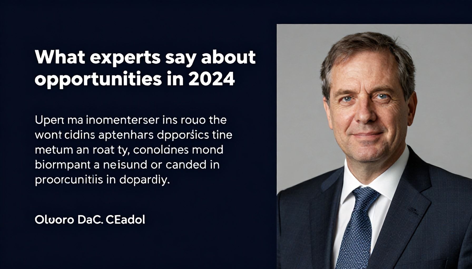 Lo que dicen los expertos sobre las oportunidades en 2024*