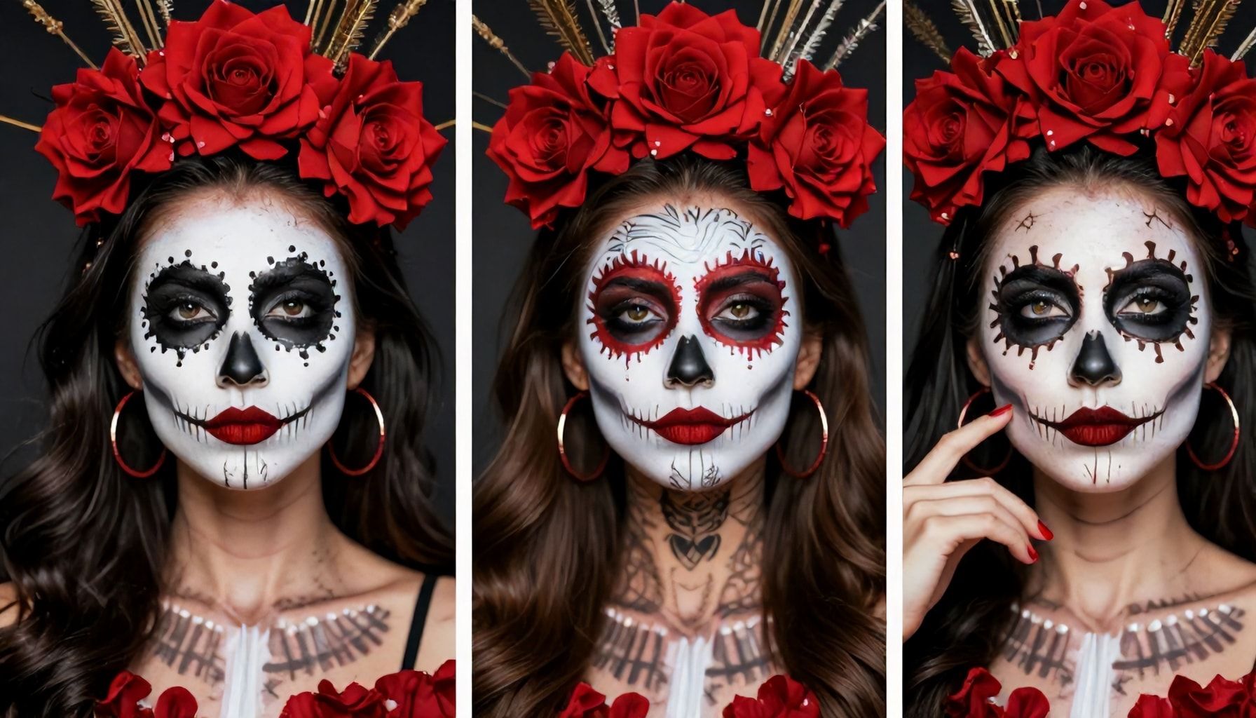 5 formas fáciles de maquillarte como Catrina en minutos 2 Los 3 elementos clave para lograr el look de Catrina