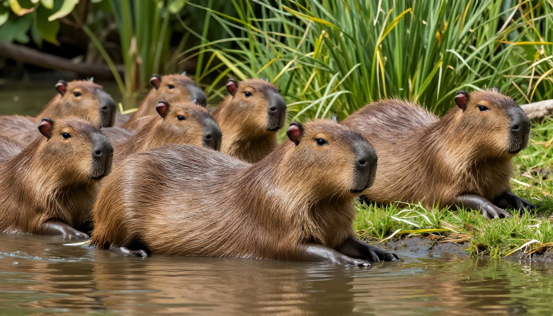 Imágenes de capibara: Todo lo que debes saber sobre estos adorables animales 1 Los capibaras: gigantes gentiles de Sudamérica