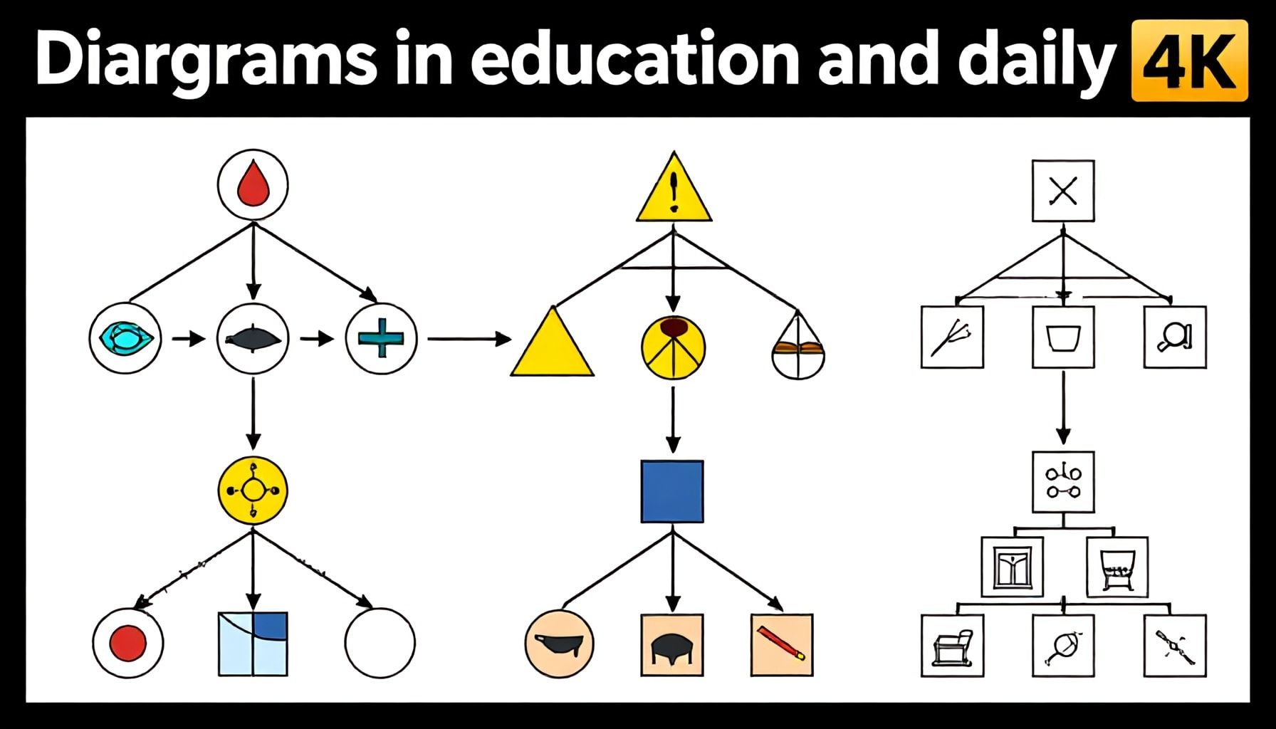 Los diagramas en la educación y la vida cotidiana