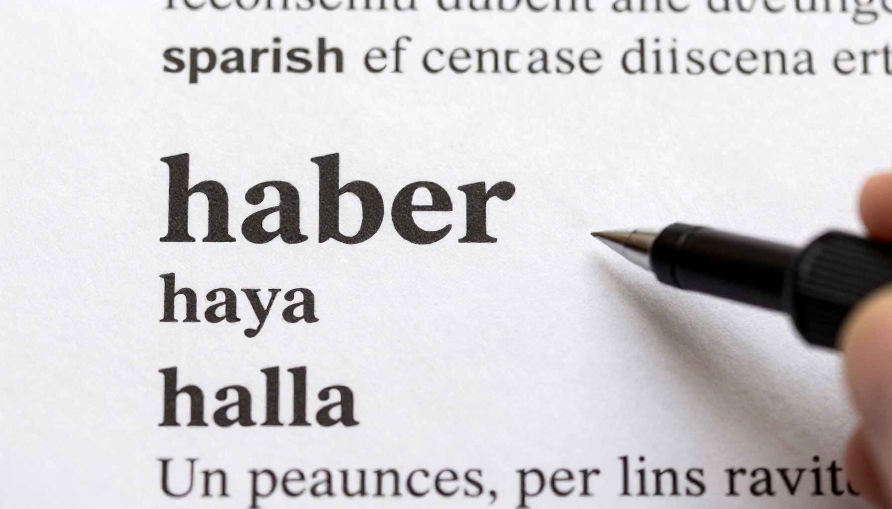 Origen y uso del verbo "haber" en español