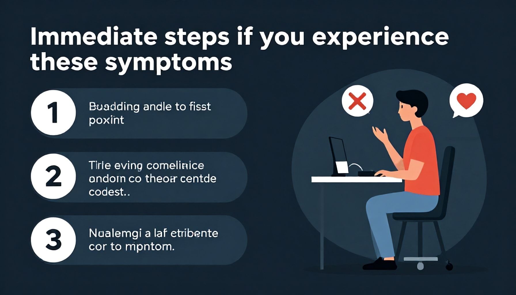 Pasos inmediatos si experimentas estos síntomas