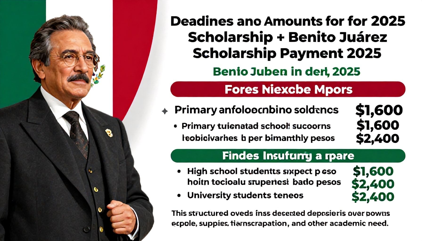 Plazos y montos de la beca 2025