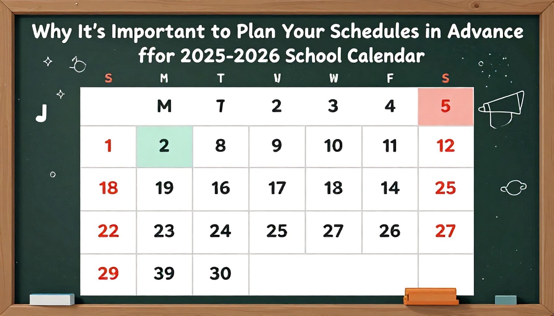 Planifica con éxito tus horarios: Calendario Escolar 2025-2026 3 Por Qué es Importante Planificar con Antelación tus Horarios para el Calendario Escolar 2025-2026