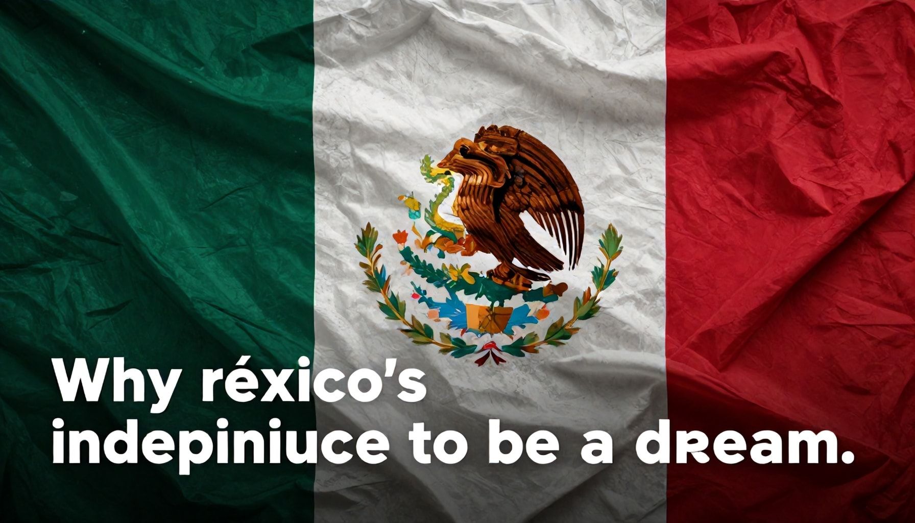 ¿Por qué la independencia de México sigue siendo un sueño? La respuesta a las preguntas que nadie quiere hacer.