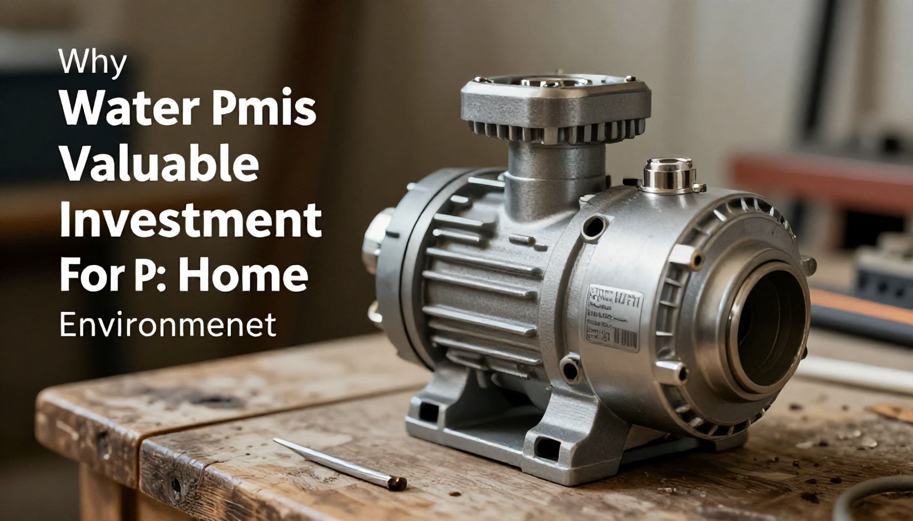 Por Qué una Bomba de Agua es Un Inversión Valiosa para su Hogar y el Medio Ambiente