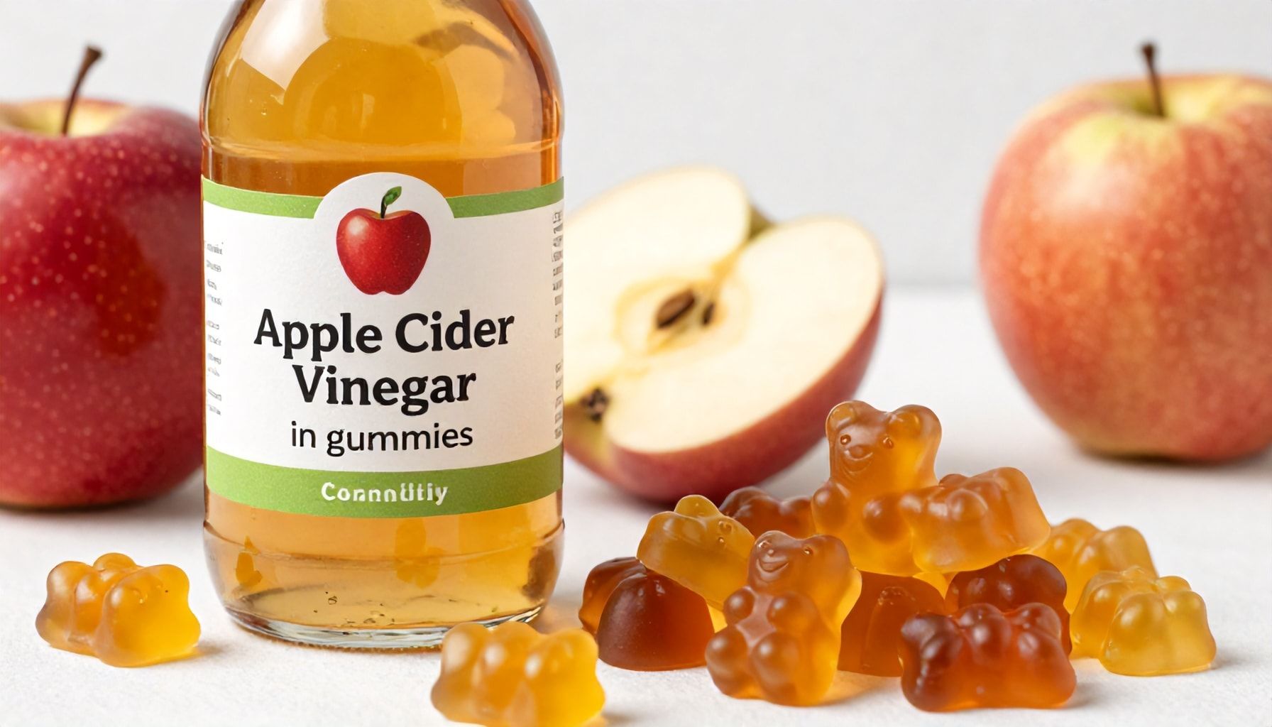 Propiedades únicas del vinagre de manzana en gomitas