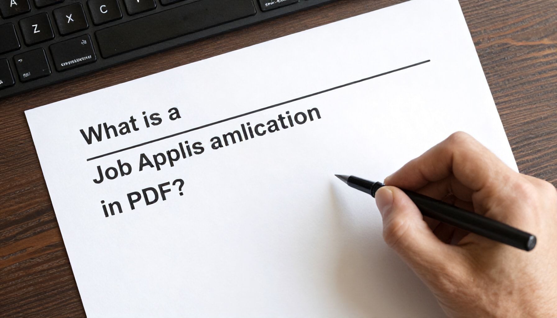 Cómo completar una solicitud de empleo en PDF de manera efectiva 1 Qué es una solicitud de empleo en PDF