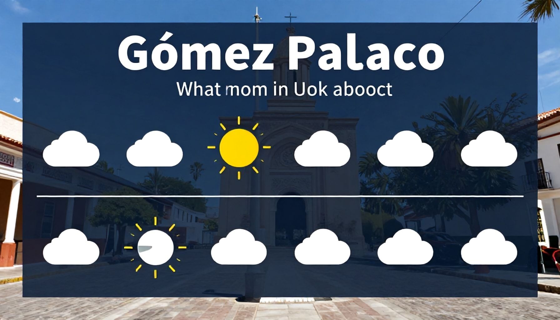 Qué esperar del clima en Gómez Palacio hoy