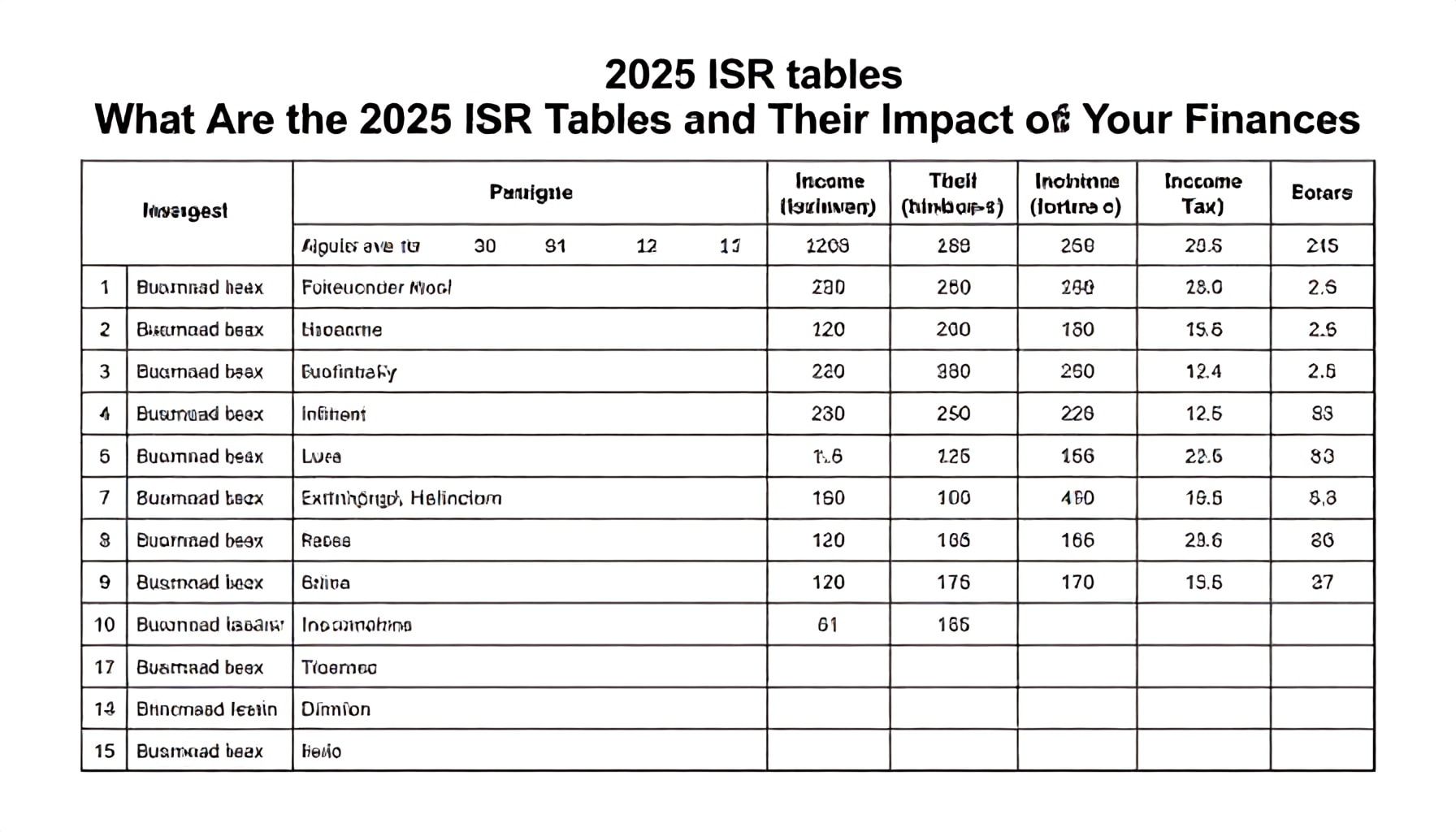 Qué son las tablas ISR 2025 y su impacto en tus finanzas