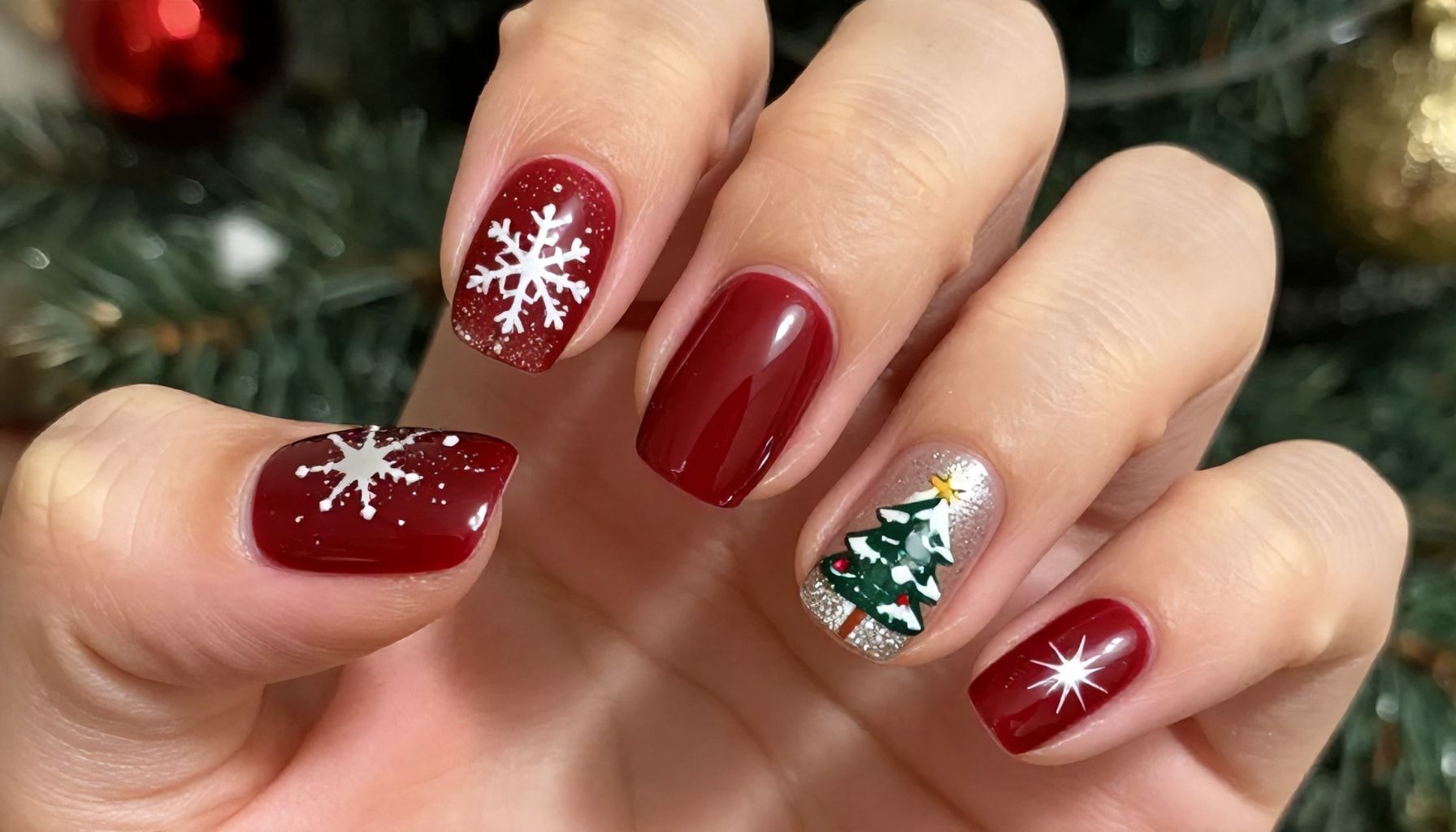 5 diseños elegantes de uñas navideñas para lucir esta temporada 1 Qué son las uñas navideñas y por qué son tendencia