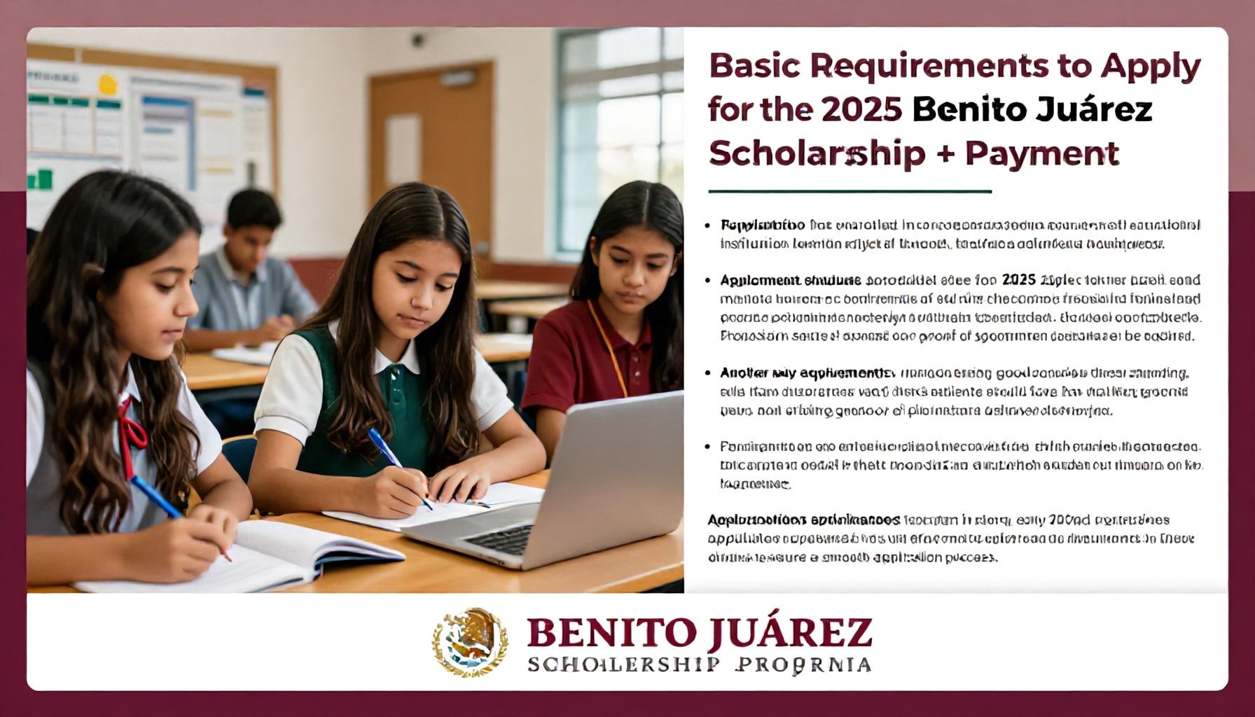 Requisitos básicos para postularse