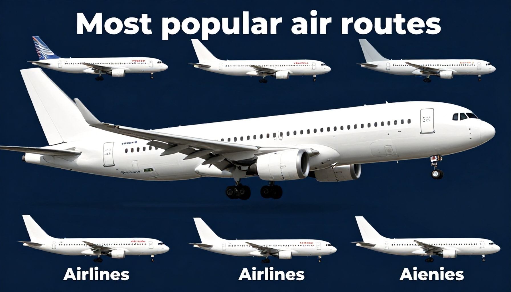 Rutas aéreas más populares y aerolíneas recomendadas*