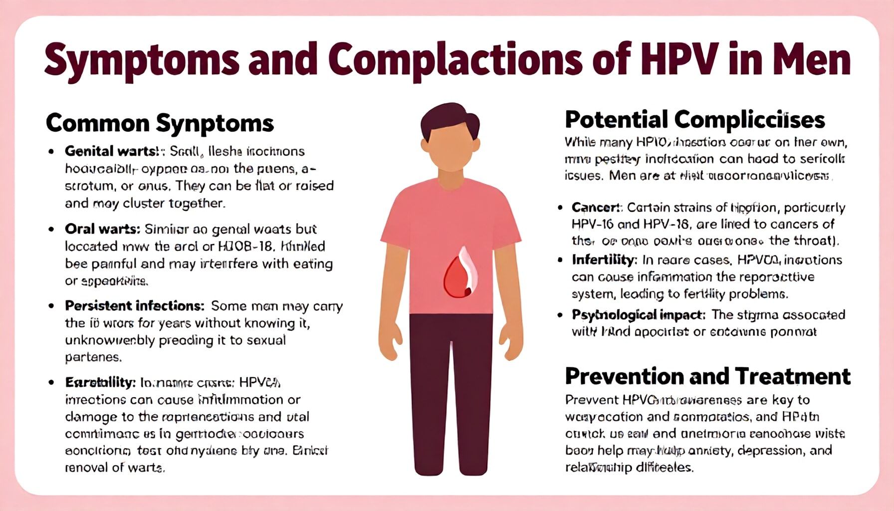 VPH en hombres: Lo que necesitas saber para prevenir y tratar 2 Síntomas y complicaciones del VPH en hombres