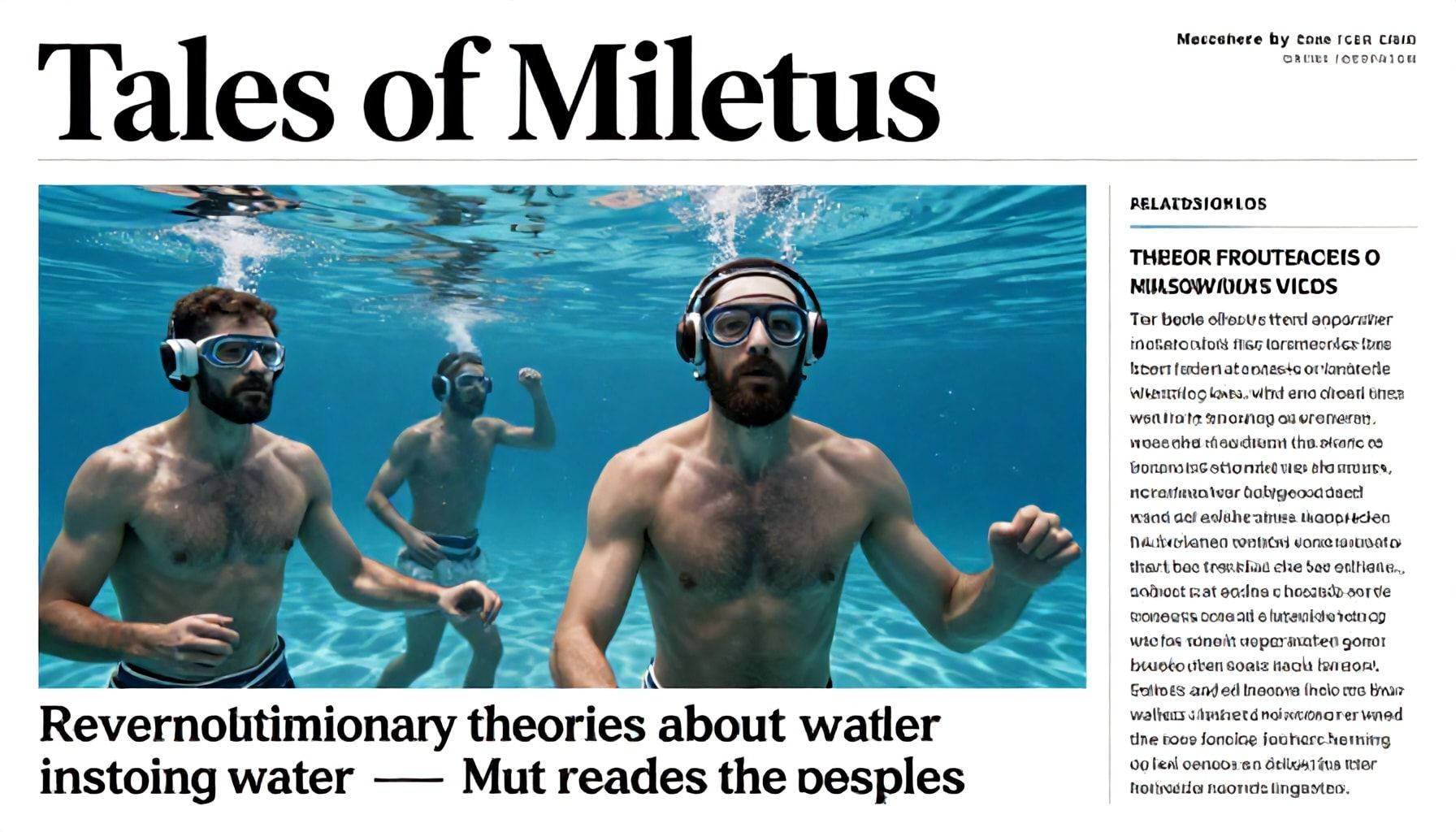 Sus teorías revolucionarias sobre el agua