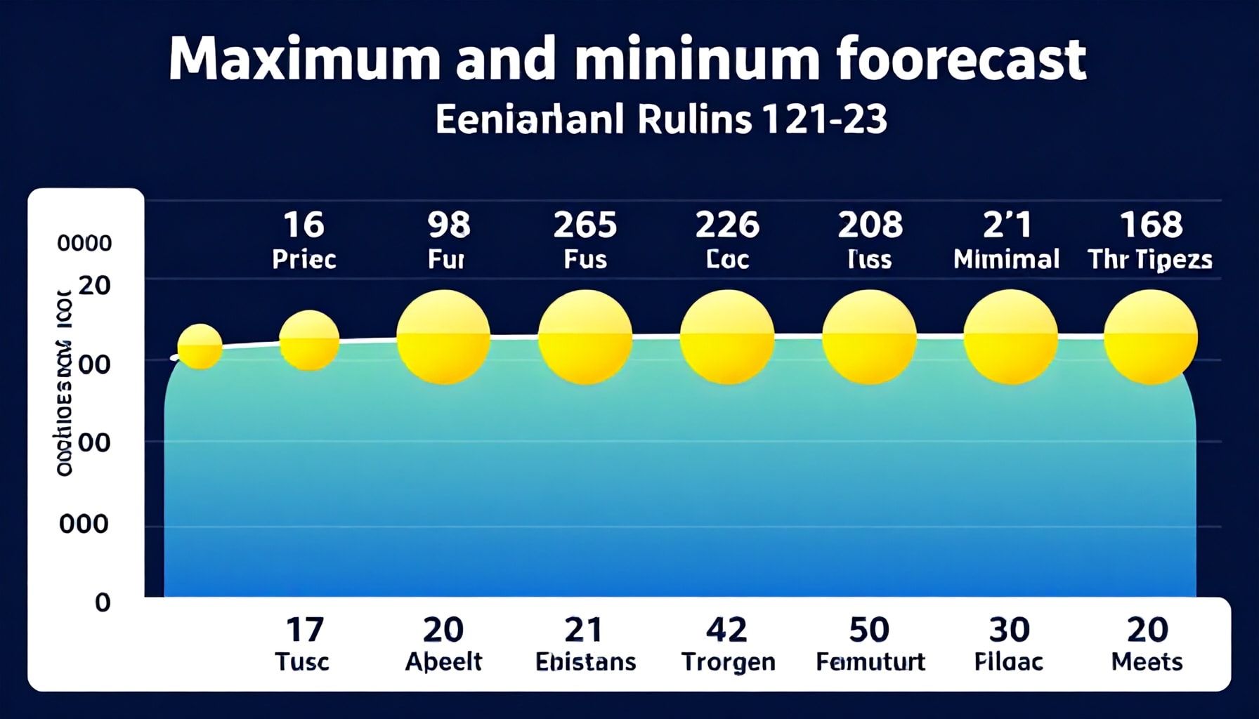 Temperaturas máximas y mínimas previstas*