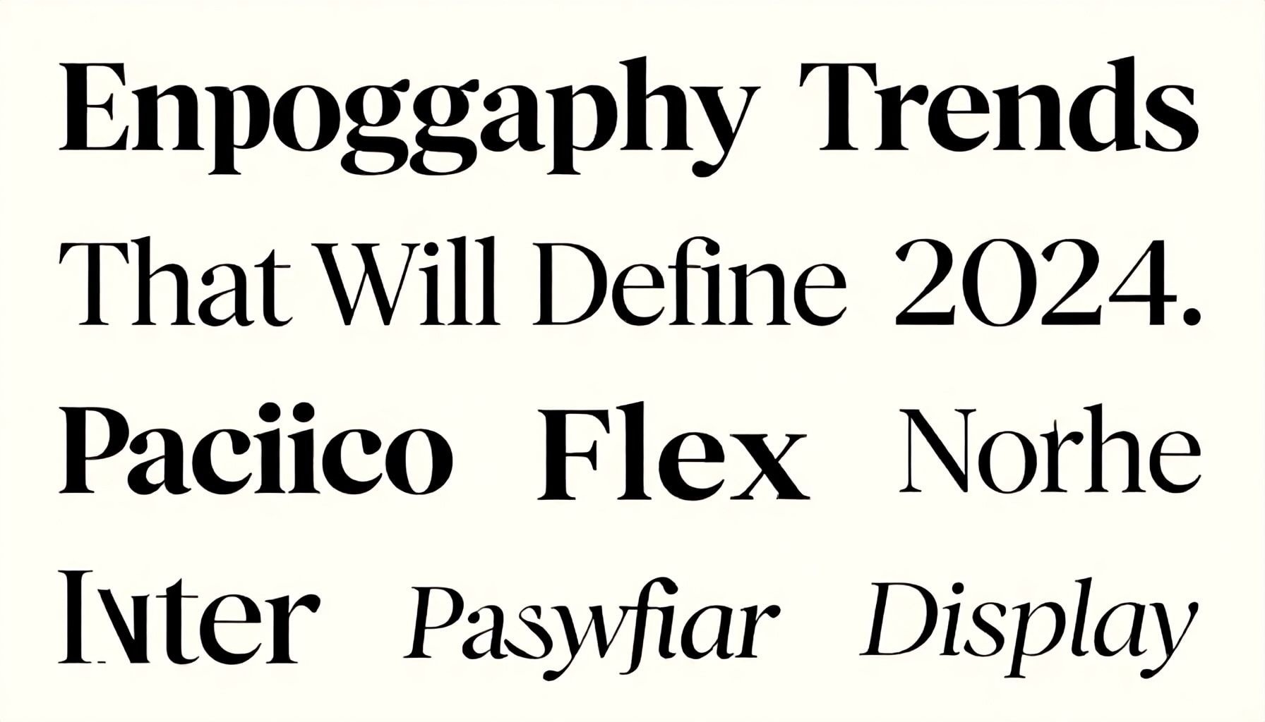 Tendencias tipográficas que marcarán el 2024