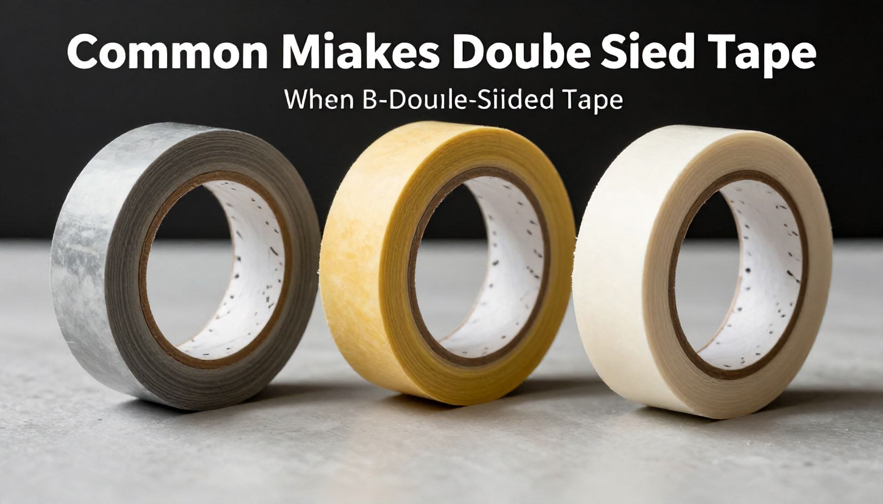 Tres errores comunes al comprar cinta doble cara