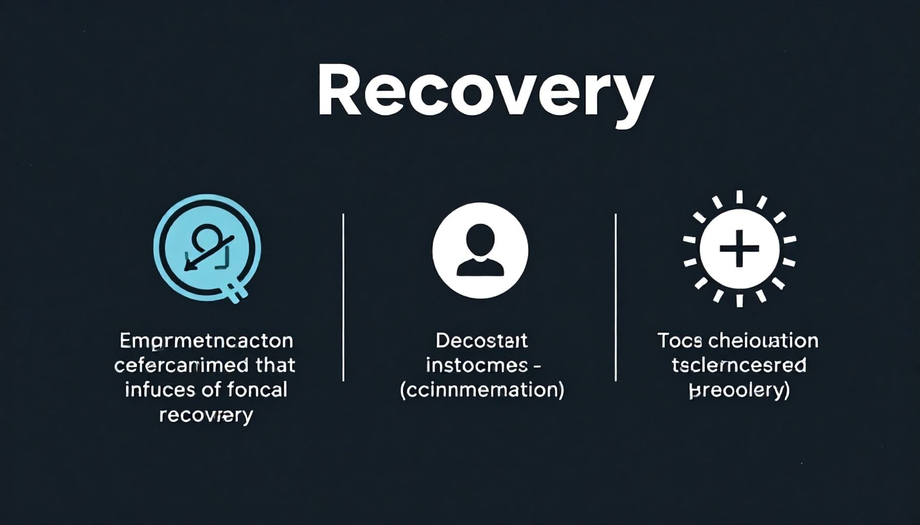 Tres factores clave que influyen en la recuperación