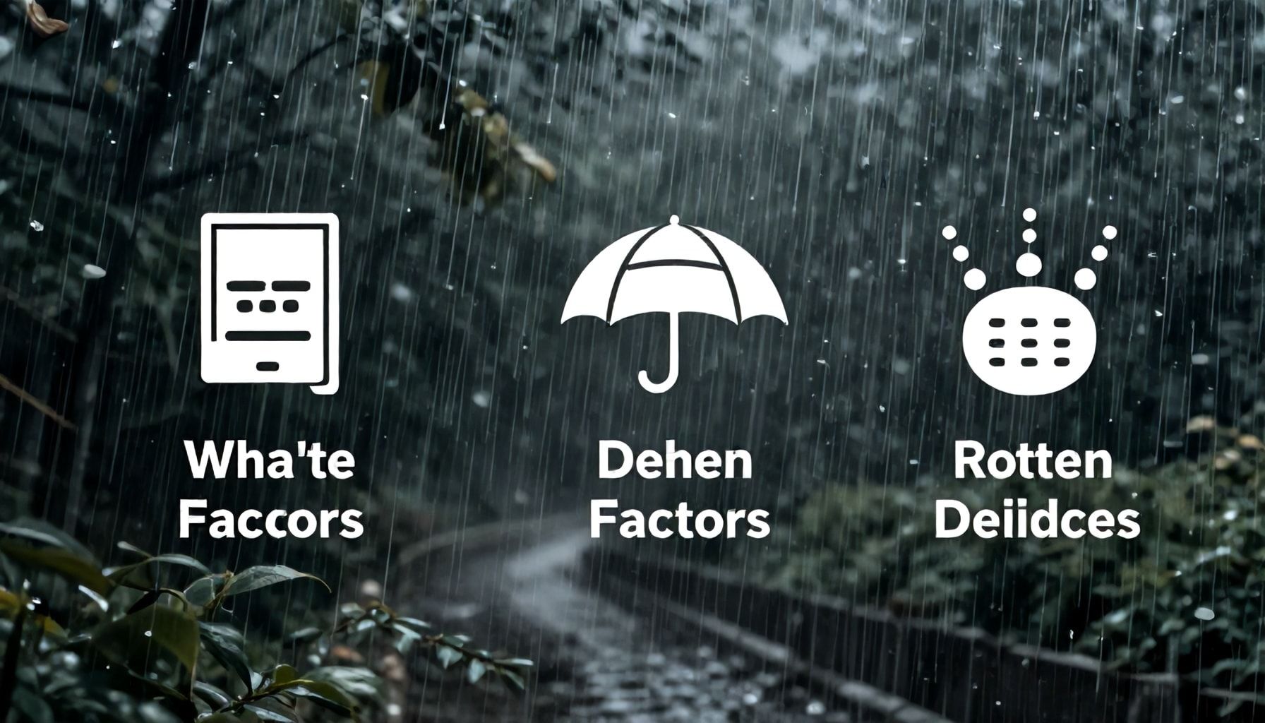 Tres factores clave que influyen en las lluvias