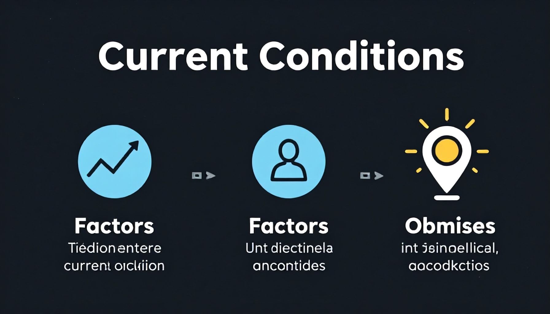 Tres factores que determinan las condiciones actuales