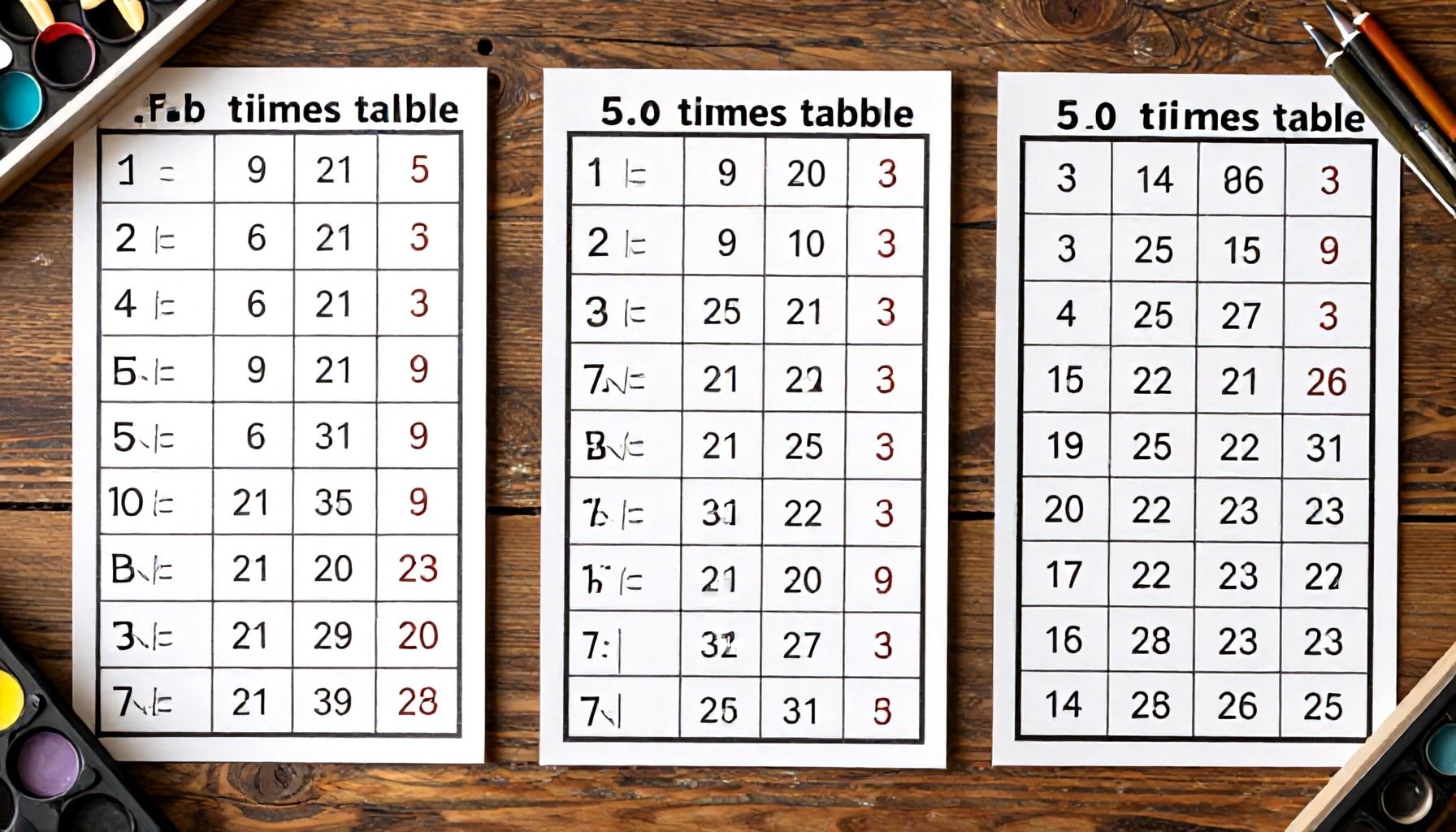 Tres métodos para memorizar la tabla del 9