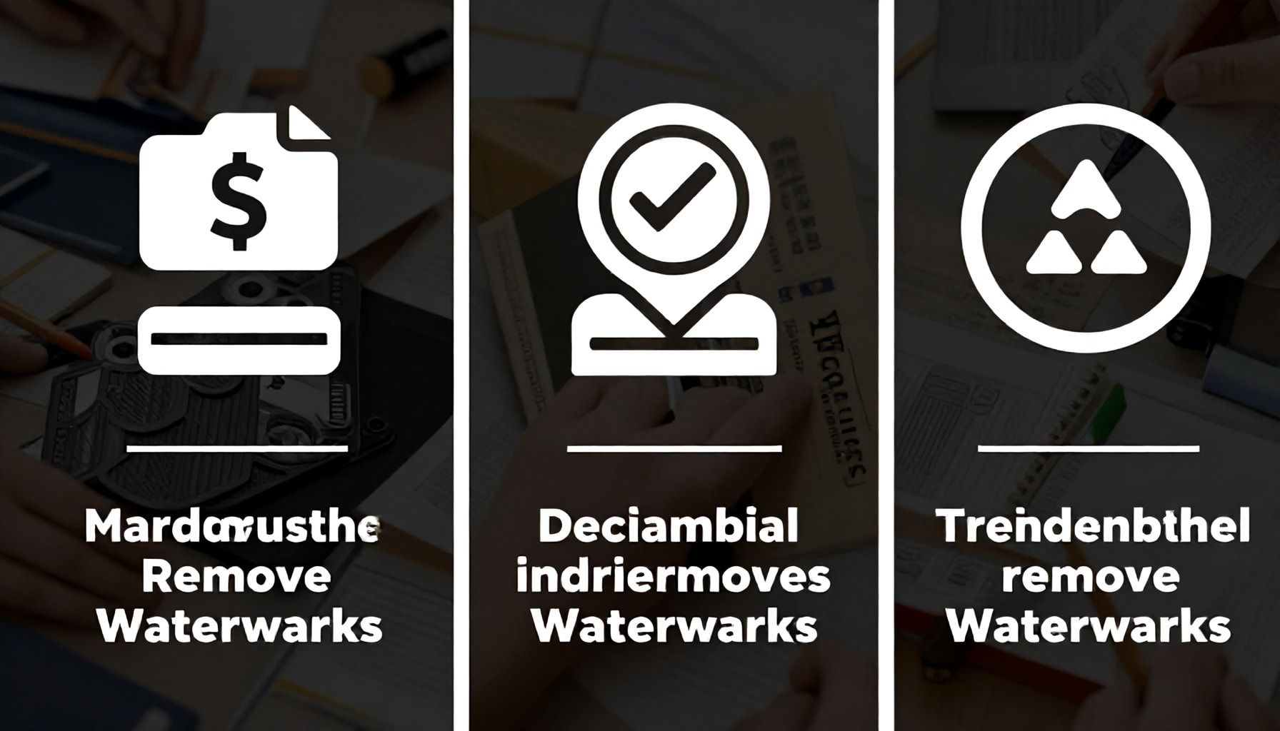 Tres métodos probados para eliminar marcas de agua