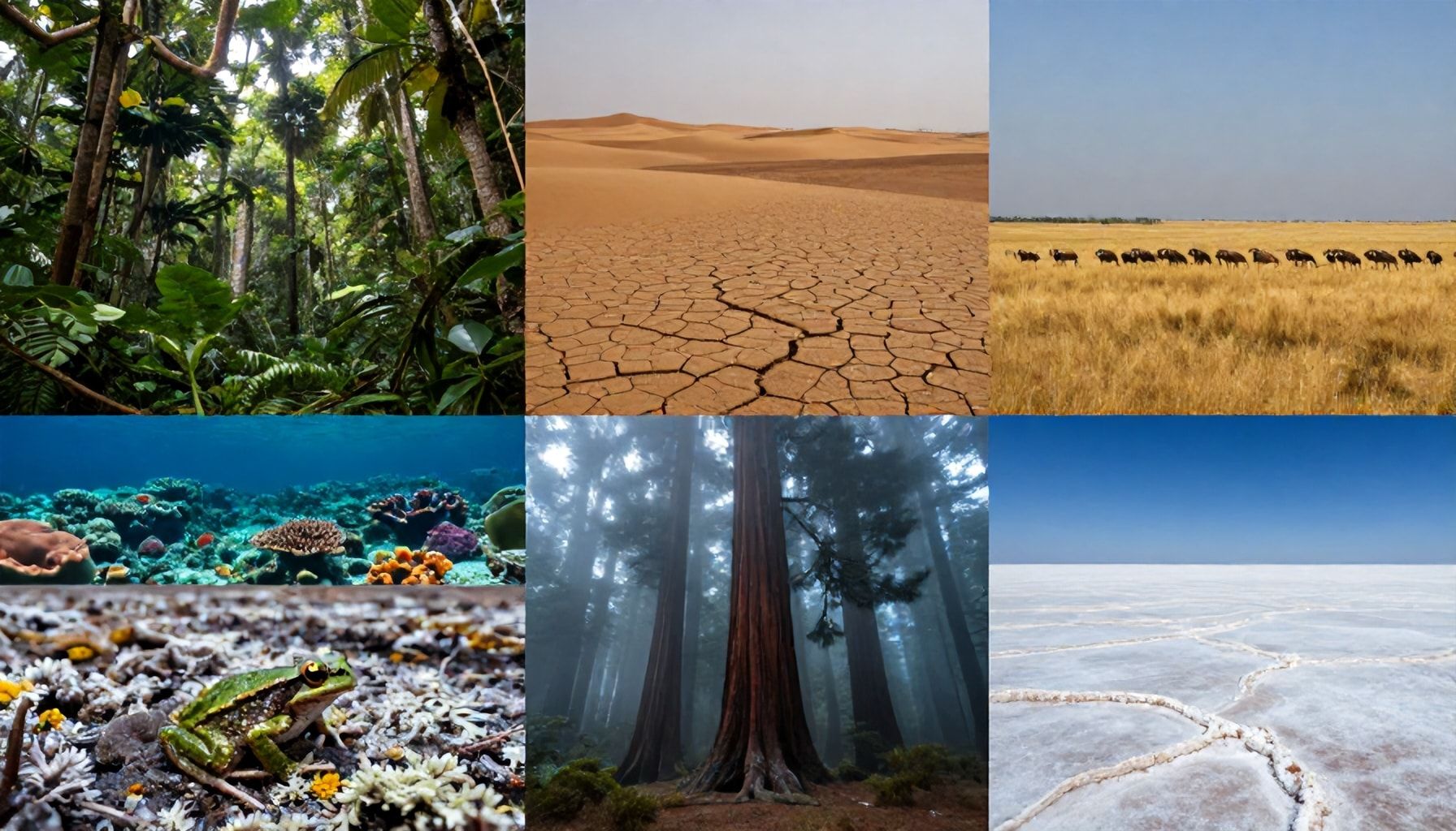 Los 7 tipos de ecosistemas más importantes y sus características clave 2 De selvas a desiertos: los 7 ecosistemas que definen la biodiversidad global*