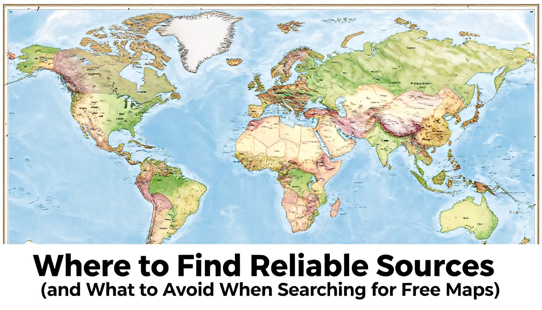 Dónde encontrar fuentes confiables (y qué evitar al buscar mapas gratuitos)*