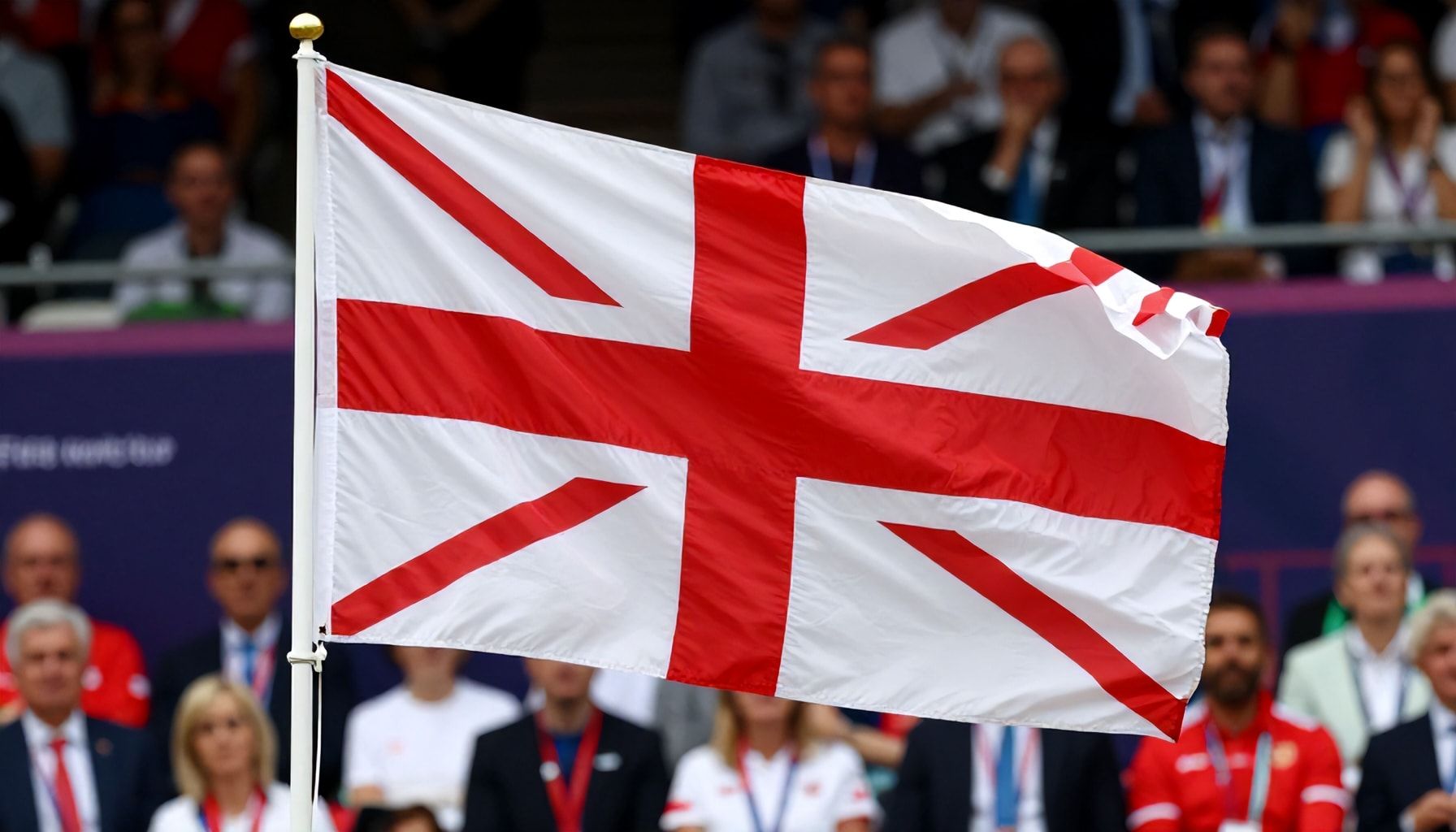 Dónde y cuándo se usa correctamente la bandera inglesa en eventos internacionales