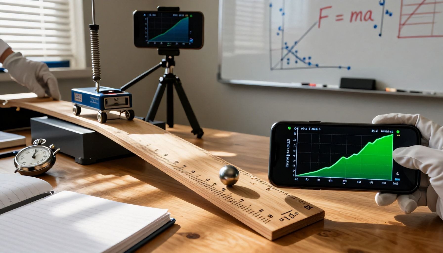 Experimentos caseros para comprobar la relación fuerza-aceleración*