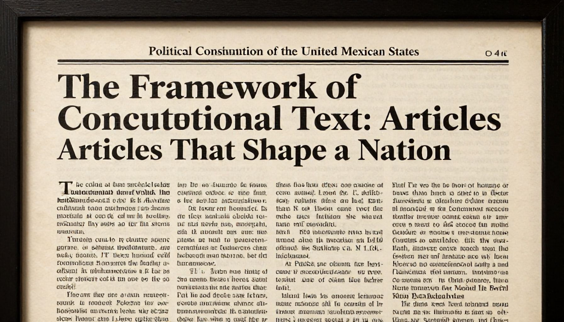 La estructura del texto constitucional: artículos que marcan la diferencia*