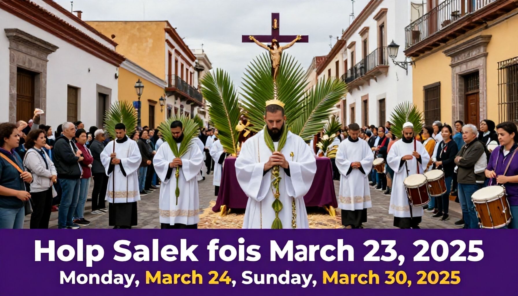 Las fechas exactas del Domingo de Ramos al de Resurrección en 2025*