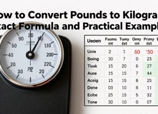 Cómo convertir libras a kilos: Fórmula exacta y ejemplos prácticos