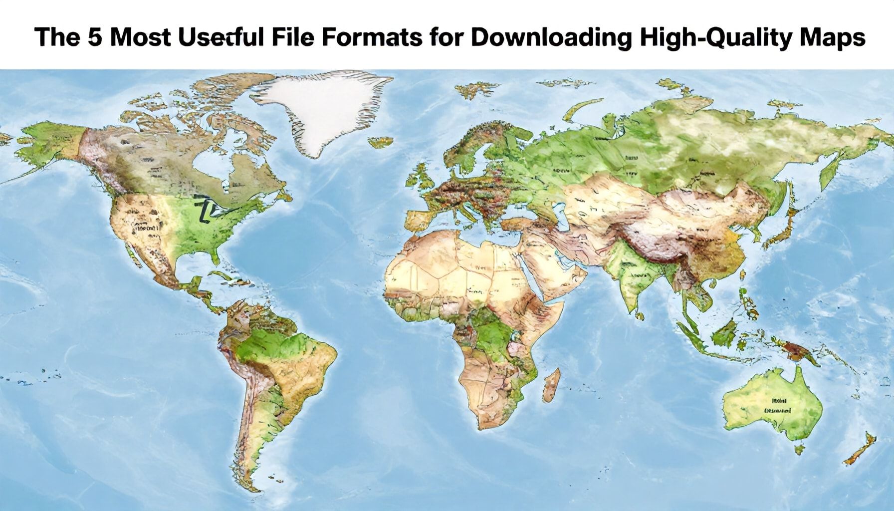 Los 5 formatos de archivo más útiles para descargar mapas en alta resolución*