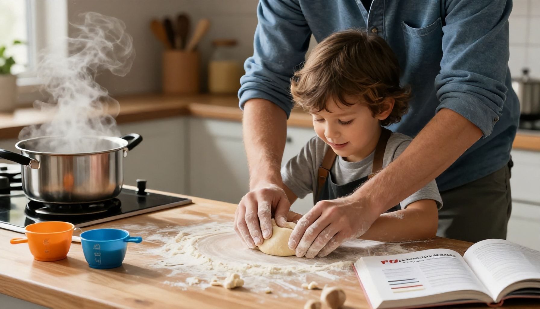 Por qué cocinar con niños fortalece vínculos y habilidades*