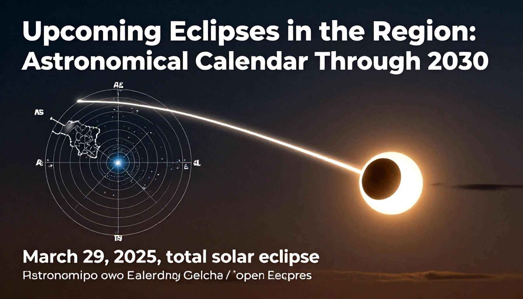 Próximos eclipses en la región: calendario astronómico hasta 2030*