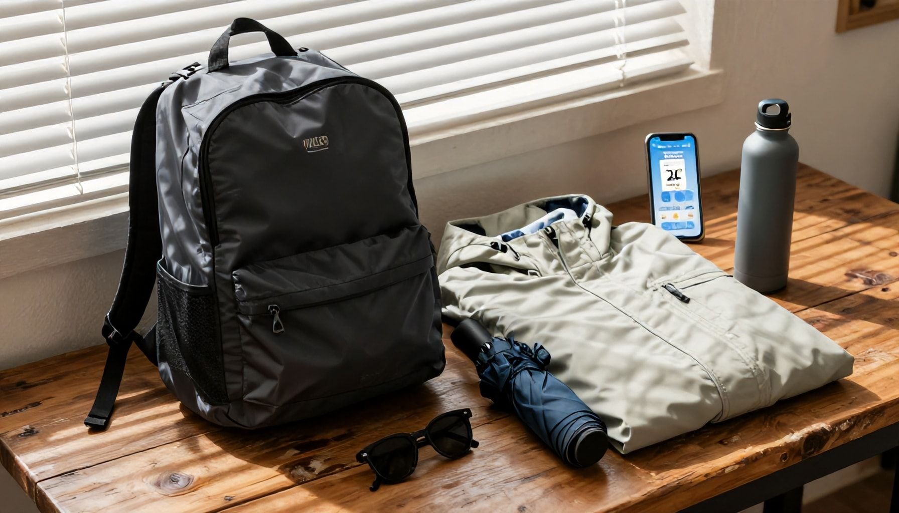 Qué llevar en la mochila según el clima de hoy